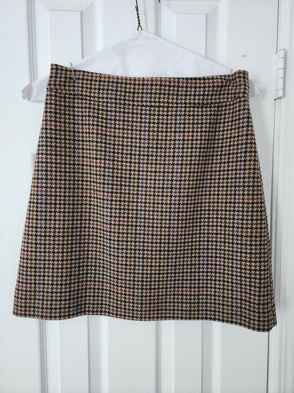 J. Crew Factory Multi Houndstooth A-Line Skirt